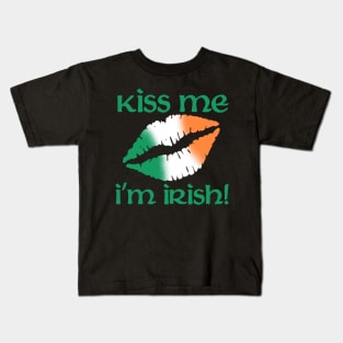 Kiss me I'm Irish Kids T-Shirt